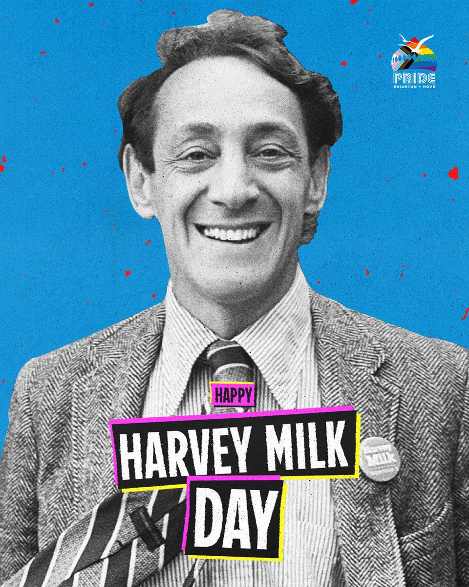 Happy Harvey Milk Day! 🏳️‍🌈✨✊🏽

Today, we celebrate the life and legacy of Harvey Milk - a trailblazing civil rights leader and one of the first openly gay elected officials in the US. He stood strong in the face of adversity and became a powerful voice for the LGBTQ+ community in