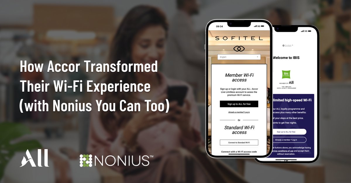 📶 See How Accor Transformed Their Wi-Fi Experience (and You Can Too)

🔗 Learn more: noniussolutions.com/2025/05/22/how…

#Nonius #NoniusInternet #Accor #HospitalityTechnology #GuestWiFi #HotelLoyalty