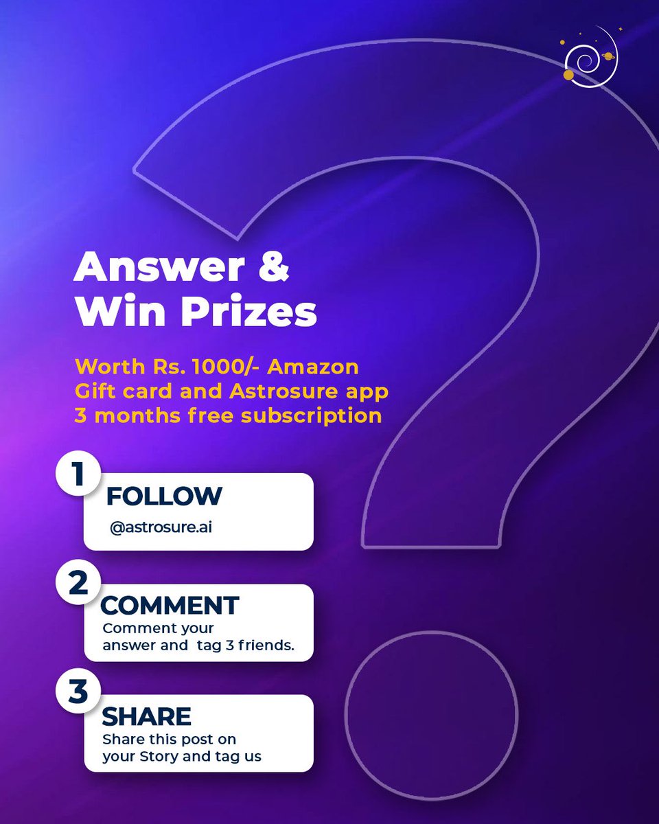 Astrosureai's tweet image. 🏏 IPL GIVEAWAY ALERT! 🏏
Guess the player &amp;amp; win 🎁
🎯 ₹1000 Amazon Gift Card +
🔮 3 months FREE Astrosure App subscription!

Here’s how to win:
1️⃣ Follow us
2️⃣ Comment your answer &amp;amp; tag 3 friends
3️⃣ Retweet this post!

Let the guessing game begin!

#IPLContest #IPL #IPL2025…