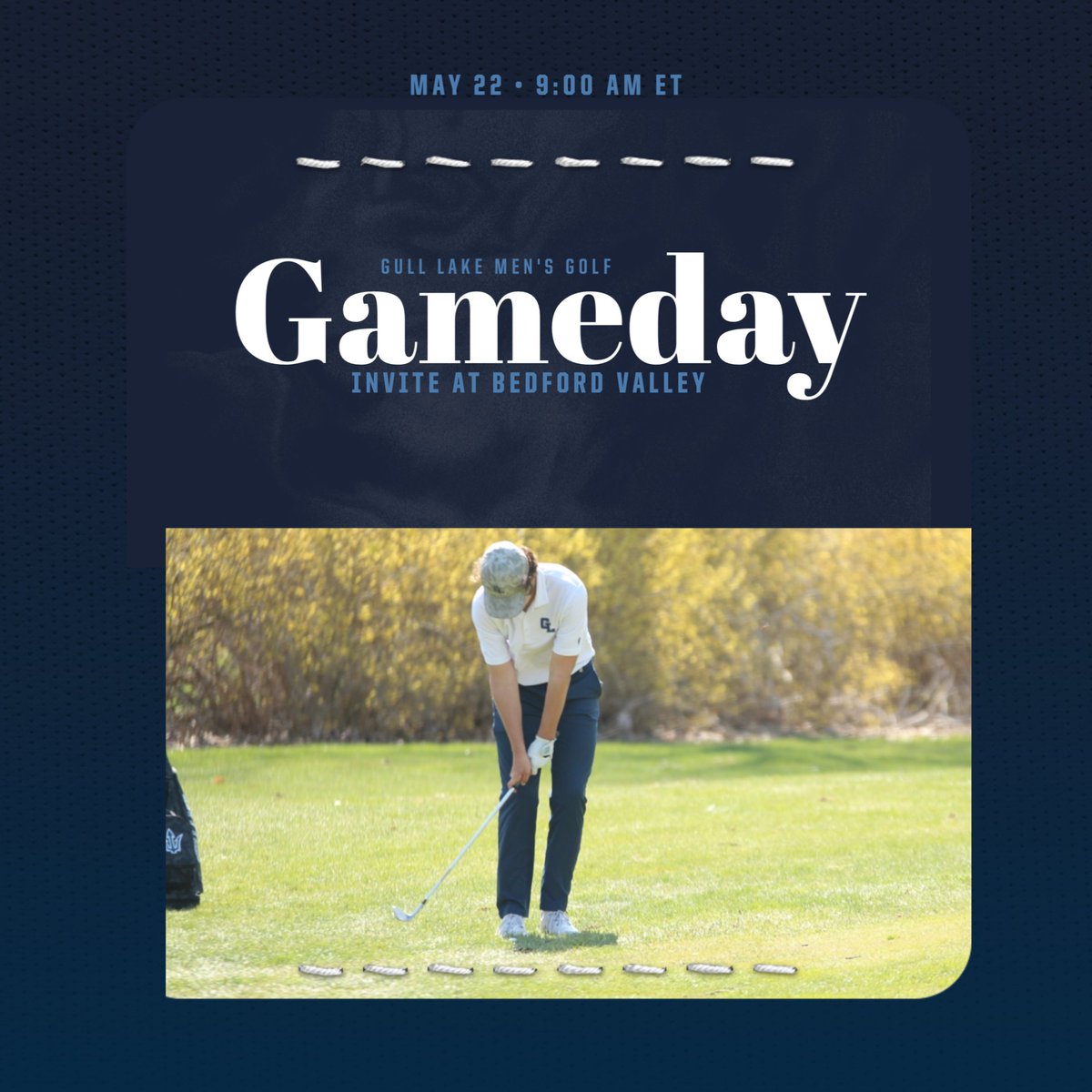 Good Luck to our Men's Golf team today at Bedford.