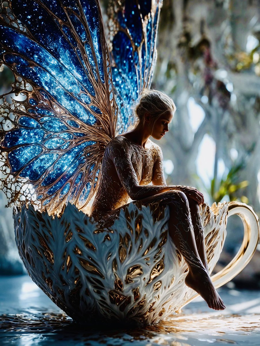 Good morning my creative friends and happy Thursday! ☀️ 
Daily Teacup Fairy 🫶