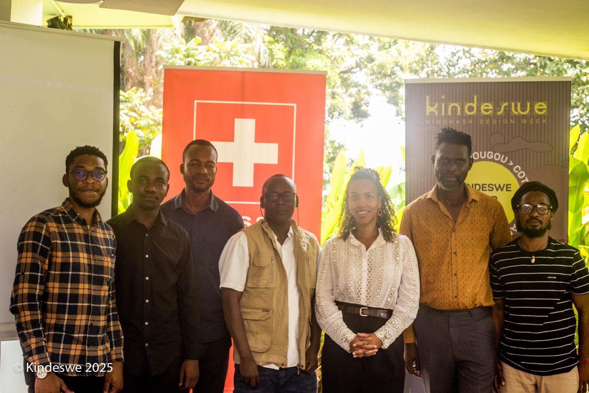 AmbSuisseRDC's tweet photo. #Kinshasa Design Week tournée 2025: conférence de presse hier à la résidence de #Suisse pour mettre en avant le design #congolais et les liens entre la 🇨🇩 et la 🇨🇭dans le domaine de la #culture et de l’art! Savoir-faire et créativité! 
#kindeswe https://t.co/jaH7kYVBWh