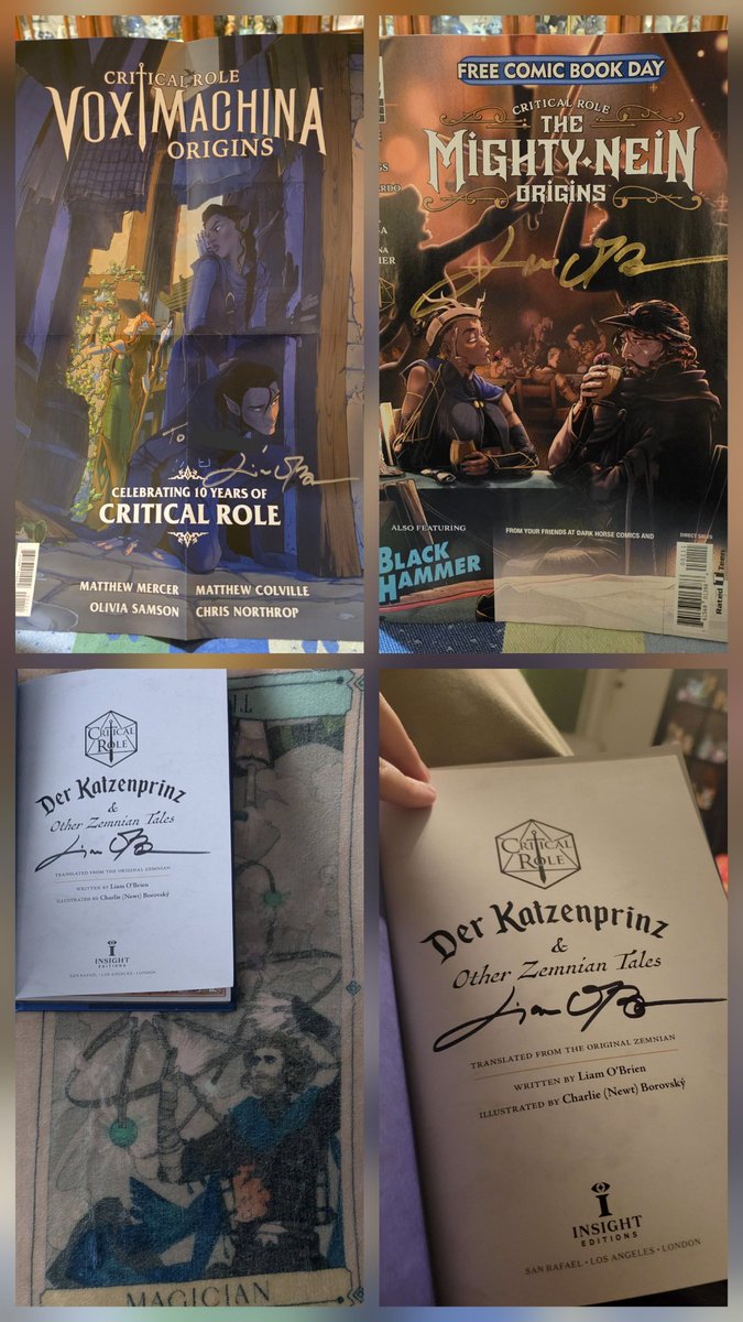 lizenrae (@lizenrae) on Twitter photo TY so much <a href="/VoiceOfOBrien/">Liam O'Brien</a> for your generosity & time signing books at <a href="/GAppleComics/">Golden Apple Comics</a> during #FreeComicBookDay! My friends & I love our signed copies of <a href="/CriticalRole/">Critical Role</a>: Der Katzenprinz & Other Zemnian Tales, the poster handed out, & the free #TheMightyNein Origins comic! #MightyNein TY so much <a href="/VoiceOfOBrien/">Liam O'Brien</a> for your generosity & time signing books at <a href="/GAppleComics/">Golden Apple Comics</a> during #FreeComicBookDay! My friends & I love our signed copies of <a href="/CriticalRole/">Critical Role</a>: Der Katzenprinz & Other Zemnian Tales, the poster handed out, & the free #TheMightyNein Origins comic! #MightyNein