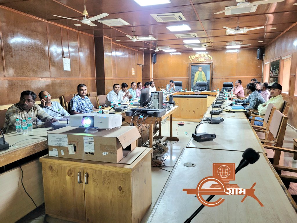 Conducted #eGram Training cum Review meeting of TLEs on 21-05-2025 under the guidance of DLE.
Covered key modules: eGram Portal, Gram Suvidha, DSS, eSarkar, Farmer Registry, ePaas App, etc... enabling efficient e-Governance at grassroots.
#DigitalIndia  #eGovernance <a href="/GujaratGram/">eGramGujarat</a>