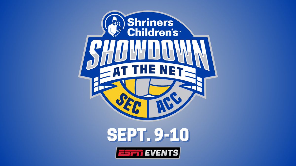 ESPN PR (@espnpr) on Twitter photo 📢 <a href="/ESPNEvents/">ESPN Events</a> announces the inaugural 'Showdown at the Net' #NCAAWVB tournament, featuring 16 <a href="/theACC/">The ACC</a>/<a href="/SEC/">Southeastern Conference</a> matchups!
📆 Sept. 9-10 action across 14 campus sites
🏐 With a 4-team neutral site event at <a href="/DickiesArena/">Dickies Arena</a> in Fort Worth, Texas on Sept. 10
More: bit.ly/3H8VkpL 📢 <a href="/ESPNEvents/">ESPN Events</a> announces the inaugural 'Showdown at the Net' #NCAAWVB tournament, featuring 16 <a href="/theACC/">The ACC</a>/<a href="/SEC/">Southeastern Conference</a> matchups!
📆 Sept. 9-10 action across 14 campus sites
🏐 With a 4-team neutral site event at <a href="/DickiesArena/">Dickies Arena</a> in Fort Worth, Texas on Sept. 10
More: bit.ly/3H8VkpL