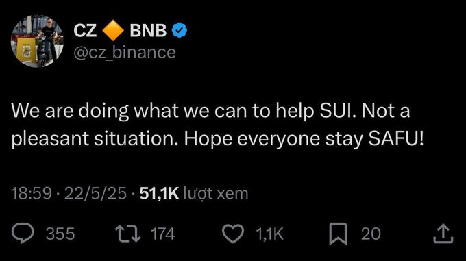 ShinChanMMC's tweet photo. Vụ hack Cetus trên mạng SUI: 11 triệu USD "bốc hơi", thị trường chao đảo ! 

Thị trường crypto vừa chứng kiến một cú sốc lớn khi Cetus, nhà cung cấp thanh khoản hàng đầu trên sàn DEX của mạng SUI, bị cáo buộc trở thành nạn nhân của một vụ hack nghiêm trọng. Theo thông tin mới nhất, 11 triệu USD giá trị token SUI đã bị rút sạch từ pool thanh khoản SUI/USDC, khiến giá các token trong pool này lao dốc thảm hại, giảm hơn 75% chỉ trong thời gian ngắn📉

Chuyện gì đã xảy ra ? 

Vụ hack này không chỉ gây thiệt hại tài chính mà còn làm dấy lên lo ngại về bảo mật trong hệ sinh thái DeFi. Các báo cáo ban đầu cho thấy hacker đã khai thác một lỗ hổng trong giao thức của Cetus, cho phép rút lượng lớn token từ pool. Cộng đồng SUI đang xôn xao, với nhiều câu hỏi đặt ra: Liệu đây có phải lỗi kỹ thuật của Cetus hay một cuộc tấn công có chủ đích từ bên ngoài?

Binance và CZ vào cuộc !

Trong bối cảnh hỗn loạn, Binance, dưới sự dẫn dắt của CEO Changpeng Zhao (CZ), đã nhanh chóng lên tiếng cam kết hỗ trợ giải quyết vụ việc. Động thái này không chỉ giúp trấn an cộng đồng mà còn khẳng định vai trò của Binance trong việc bảo vệ hệ sinh thái crypto. Hiện tại, đội ngũ của Binance đang phối hợp với Cetus và mạng SUI để điều tra nguyên nhân và tìm cách giảm thiểu thiệt hại.

Điều gì tiếp theo ?

Vụ hack này là lời cảnh báo cho các dự án DeFi về tầm quan trọng của bảo mật. Trong khi cộng đồng chờ đợi báo cáo chính thức từ Cetus và Binance, giá token SUI vẫn đang chịu áp lực lớn. Liệu SUI có thể phục hồi sau cú sốc này? Hay đây sẽ là bài học đắt giá cho các nhà đầu tư và dự án trong không gian blockchain ?

Bạn nghĩ sao về vụ hack này? Có dự đoán gì về tương lai của SUI và Cetus? Hãy chia sẻ ý kiến dưới bài viết và cùng thảo luận nhé!  Đừng quên theo dõi để cập nhật những diễn biến nóng hổi tiếp theo!

#SUI #Cetus