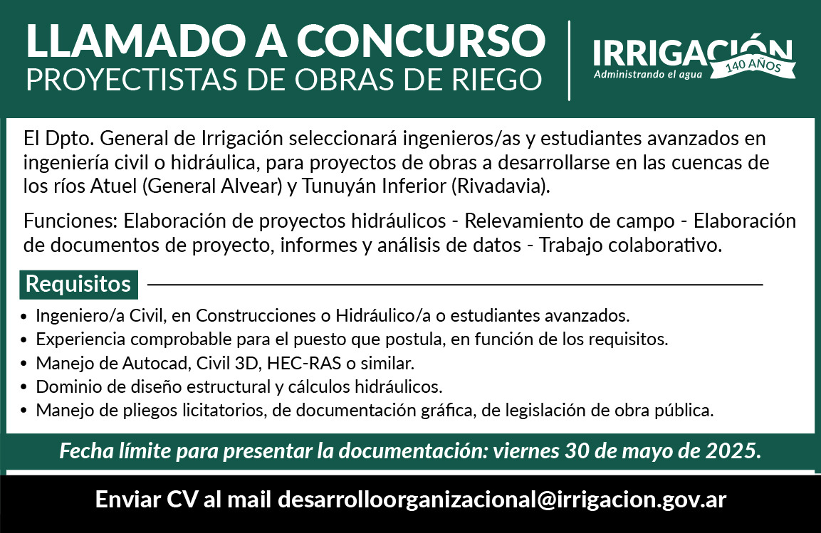 Diego Coronel ๐๐พโโ๏ธ๐ด๐ฝโโ๏ธ๐๐พโโ๏ธ (@diegocoronelmdz) on Twitter photo Estamos en un proceso de bรบsqueda de profesionales que tengan interรฉs en ser parte de los nuevos proyectos de <a href="/IrrigacionMza/">Irrigaciรณn Mendoza</a> ๐๐ท๐ฝโโ๏ธ๐ทโโ๏ธโ๏ธ Estamos en un proceso de bรบsqueda de profesionales que tengan interรฉs en ser parte de los nuevos proyectos de <a href="/IrrigacionMza/">Irrigaciรณn Mendoza</a> ๐๐ท๐ฝโโ๏ธ๐ทโโ๏ธโ๏ธ