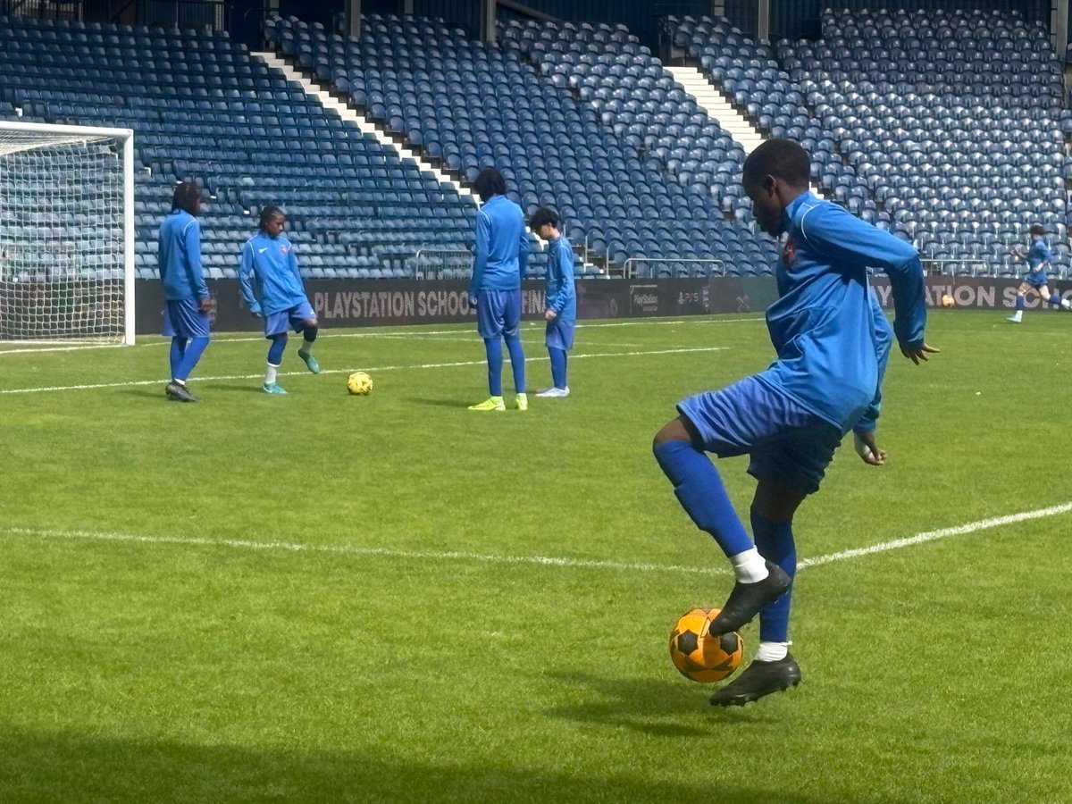 The supporters have arrived and the game is about to begin, come on Kingsdale!