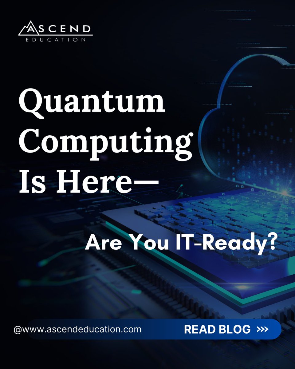 Ascend_EDU's tweet image. Quantum computing is reshaping IT. 🚀
From qubits to quantum advantage, here’s what today’s IT students need to know to stay ahead.
🔗 ascendeducation.com/quantum-comput…

#QuantumComputing #TechEducation #FutureOfIT #Qubits #STEM