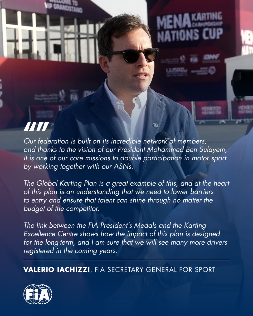 Are you in the ranking? More and more drivers are signing up to their National Karting Ranking through their ASNs, making them eligible for FIA President’s Medals 🏅

#FIA #FIAKarting