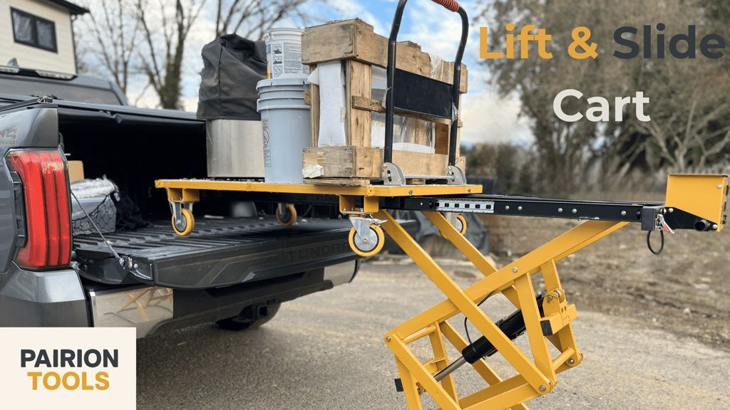 Battery-powered 🛠️, back-saving 🙌, slide-in cargo magic! Lift &amp; Slide Cart hoists 440 lb &amp; rolls it straight into your truck/van. No more deadlifts in the driveway. Early-bird 39 % off on Kickstarter now. 🚚⚡️ buff.ly/Pr9onO7  #Tools #DIY #Kickstarter #TruckLife