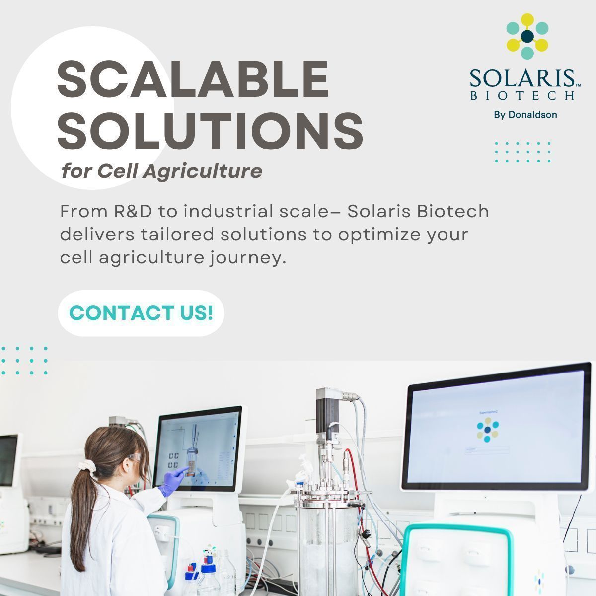 cellagritech's tweet photo. Solaris Biotech empowers the cell-cultured meat revolution w/ cutting-edge bioreactors and expertise, seamlessly scaling production from R&D breakthroughs to industrial success. They support clients in achieving quality and innovation at every step.@SolarisBiotech
#cellagri https://t.co/i0WWAOV3dB