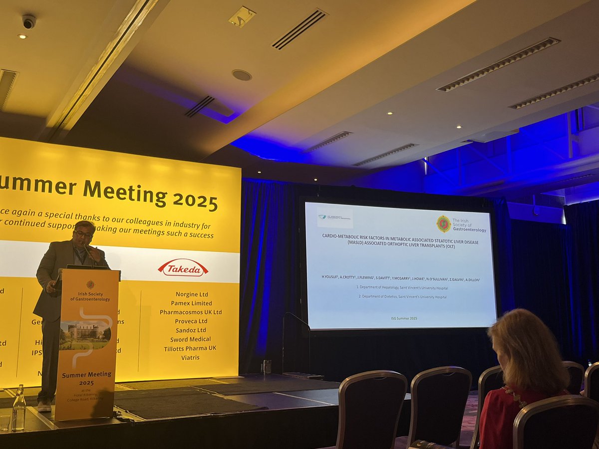 Great talks today from the NCHD’s representing the National Liver Transplant Unit <a href="/svuh/">St Vincent's University Hospital (SVUH)</a> at the ISG Summer Meeting! Well done to all involved 👏🏻 <a href="/audsies/">Audrey Dillon</a>
