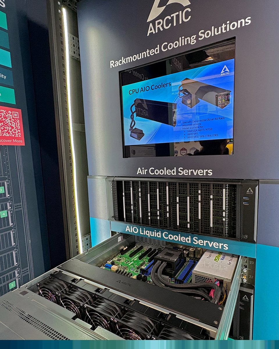 🚨 New territory for ARCTIC!

At #COMPUTEX2025, we’re not just showcasing cooling for PCs — we’re taking on the data center.
For the first time, we’re presenting our rackmount server cases and data center AIO CPU coolers live.