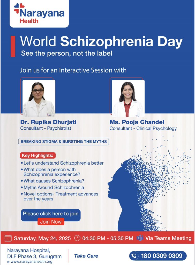 MoodforMind's tweet photo. World #schizophrenia day
There is immense stigma associated with this condition and the families often don’t seek help because of fear of being labelled by the society or not knowing that it is a treatable condition. 
Sharing the link below #MentalHealthAwareness #mentalillness https://t.co/iAhVhvb5HT