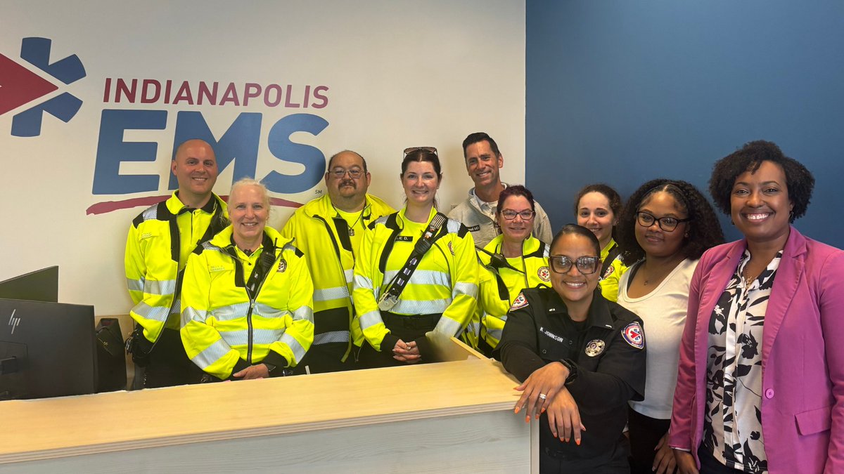 Thank you to the <a href="/IndianaDHS/">Indiana DHS</a> Executive Director, <a href="/JenRuthGreen/">Jennifer-Ruth Green</a>, for stopping by to celebrate #EMSWeek with us!