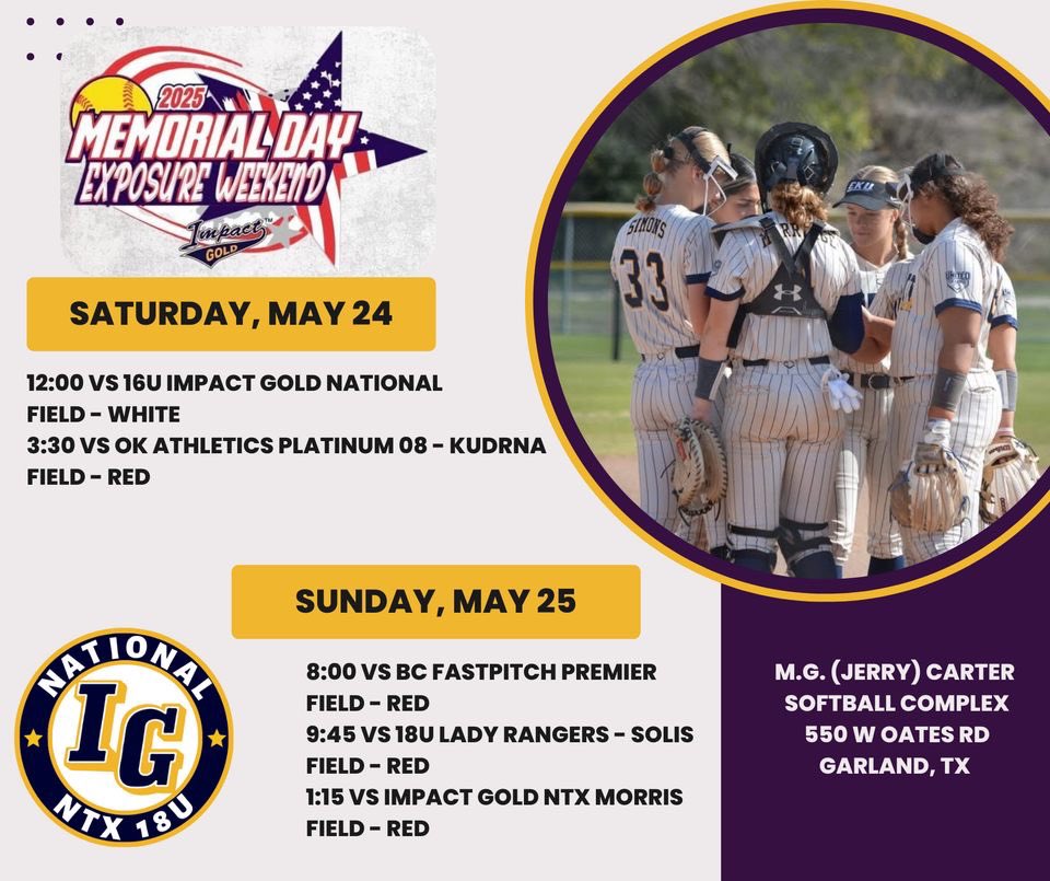 Harley Malone (@_harleymalone) on Twitter photo Hitting the dirt this Memorial Day weekend! 🇺🇸<a href="/BrookeR2323/">Brooke Richards</a> <a href="/IGNatl18uNTX/">IMPACT GOLD NATIONAL 18U NTX</a> <a href="/ImpactGoldOrg/">Impact Gold Fastpitch</a> <a href="/Coach_Lem_UAM/">Kyle Lem</a> Hitting the dirt this Memorial Day weekend! 🇺🇸<a href="/BrookeR2323/">Brooke Richards</a> <a href="/IGNatl18uNTX/">IMPACT GOLD NATIONAL 18U NTX</a> <a href="/ImpactGoldOrg/">Impact Gold Fastpitch</a> <a href="/Coach_Lem_UAM/">Kyle Lem</a>