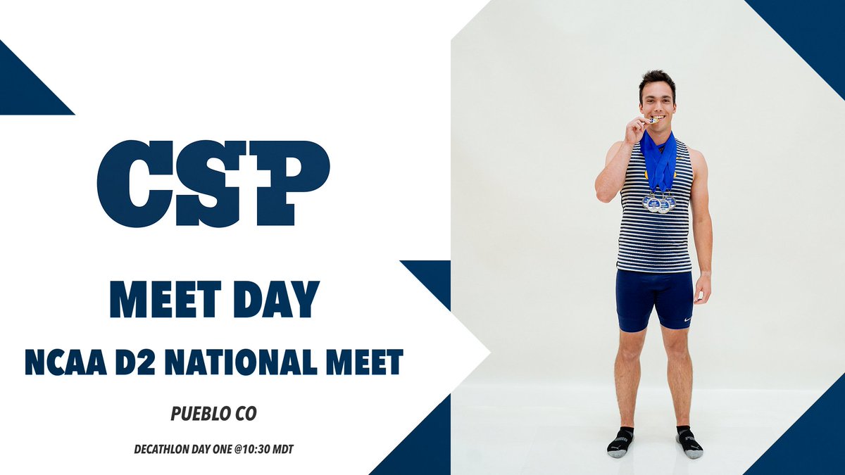 Meet day!!! Calder Erick takes on day one of the decathlon at the national meet in Pueblo today!