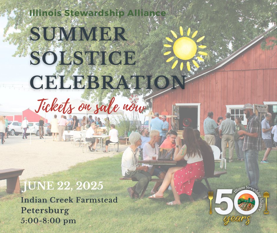 ILStewards's tweet image. Join us for @ILStewards annual Solstice Celebration on Sunday, June 22. We’ll enjoy an authentic farm-to-table dinner with IL ingredients sourced within 100 miles of Petersburg. You can’t eat more local!  ilstewards.org/summer-solstic…