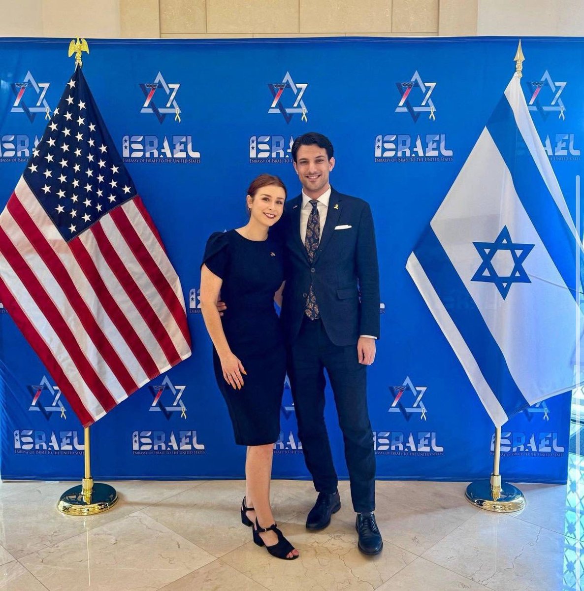 JimScudderJr's tweet photo. I’m sad and mad that this has happened. I’ve been to the Israeli embassy several times, most recently two weeks ago. I actually met Sarah at the embassy. This is heartbreaking. Our prayers and deepest sympathies go out to the families, and the Ambassador and his staff. https://t.co/ttqCVYieqA