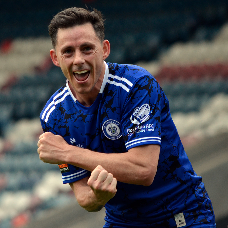 officiallydale's tweet photo. Rochdale Football Club is delighted to announce that Ian Henderson has signed a new one-year contract 🙌

Our all-time leading goalscorer will remain at the Crown Oil Arena until 2026 🐐

Congratulations, Hendo 🤝💙

#RAFC