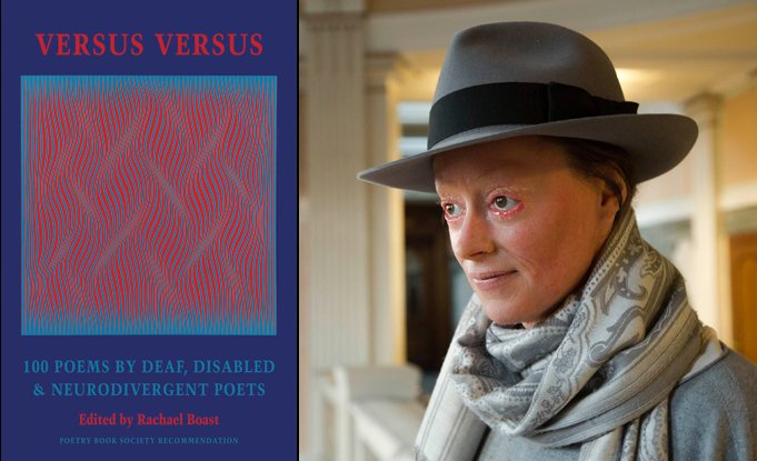 Edited by poet Rachael Boast, Versus Versus builds on the work of decades of disability justice advocacy to offer a poetry of assertiveness and immense vitality. 
The anthology is a PBS Recommendation and will be launched online tonight at 7pm on YouTube: bloodaxebooks.com/events?article…