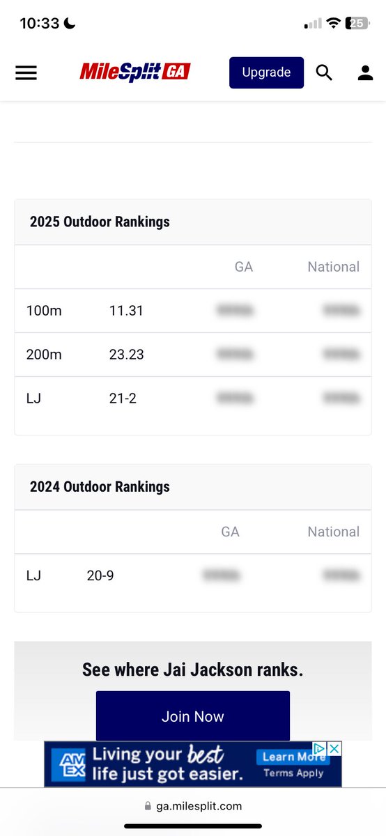 Jai Jackson (@jaijackson_) on Twitter photo Here are my track times from the 2025 season. <a href="/PatriotRecruits/">Northside Patriots FB Recruiting</a> <a href="/RecruitGeorgia/">Recruit Georgia</a> Here are my track times from the 2025 season. <a href="/PatriotRecruits/">Northside Patriots FB Recruiting</a> <a href="/RecruitGeorgia/">Recruit Georgia</a>