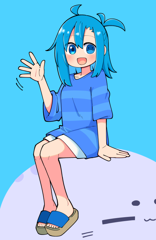 「よっ 」|覆面うさぎのイラスト