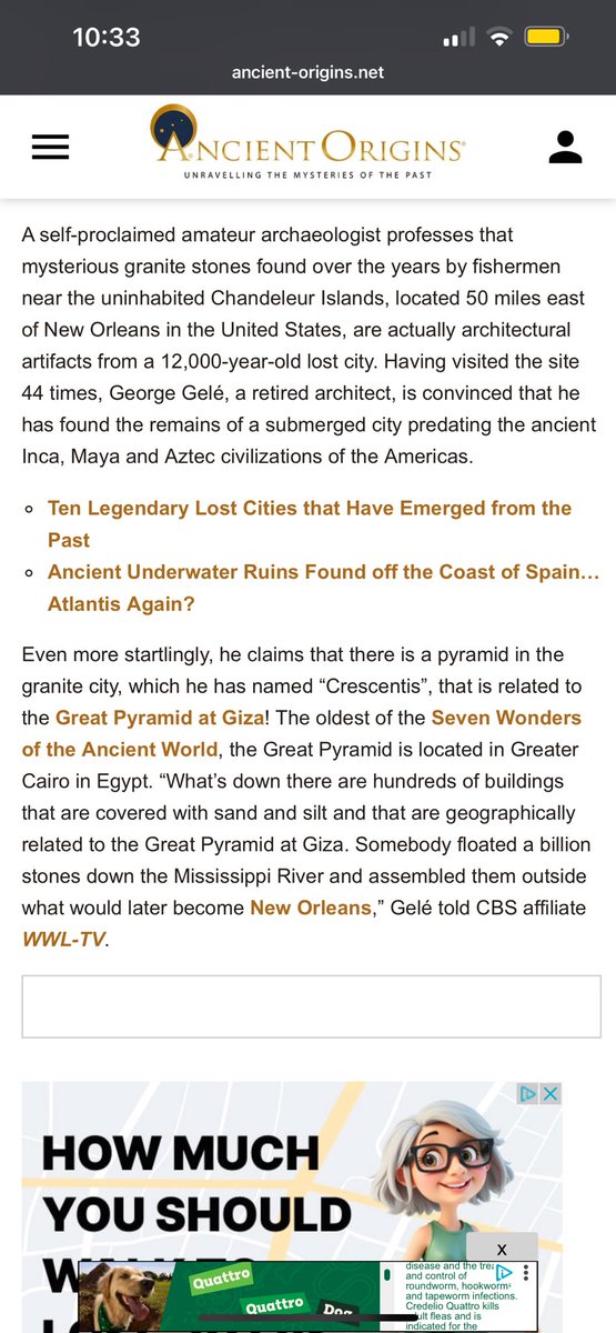 darvidosiris's tweet image. 12,000-Year-Old Lost City Off New Orleans Coast or Imagination Gone Wild? #TheGoldenChief 

ancient-origins.net/news-mysteriou…