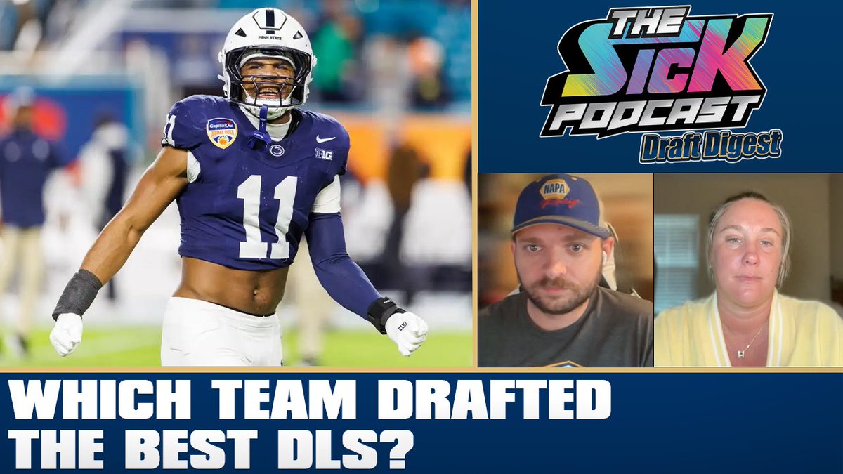 The Sick Podcast with Draft Vogel (@sickpodnfldraft) on Twitter photo 🚨New Episode🚨
<a href="/DraftVogel/">John “Draft” Vogel</a> and <a href="/Emilnem/">Emily Van Buskirk</a> discuss:
🔵How to scout defensive lineman
🔵Which teams drafted the best DLs?
🔵How Desmond Watson will translate to the NFL
🔵& more!
Full pod👇
Watch: youtu.be/EHN-12LTanU
Listen: traffic.megaphone.fm/SICMED65528849…
#thesickpodcast 🚨New Episode🚨
<a href="/DraftVogel/">John “Draft” Vogel</a> and <a href="/Emilnem/">Emily Van Buskirk</a> discuss:
🔵How to scout defensive lineman
🔵Which teams drafted the best DLs?
🔵How Desmond Watson will translate to the NFL
🔵& more!
Full pod👇
Watch: youtu.be/EHN-12LTanU
Listen: traffic.megaphone.fm/SICMED65528849…
#thesickpodcast