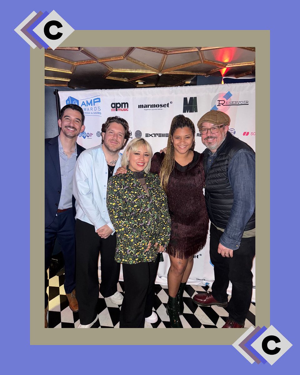 CMP’s sync ads team repped Concord in style at the AMP Awards last night, which celebrate excellence in music and sound synced in advertising.