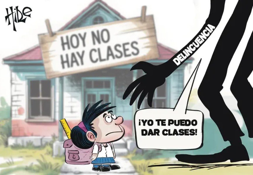 Juan A. Arias S. (@juanariaspty) on Twitter photo Caricatura de <a href="/hildesucre/">Hilde</a>
“Cuando los salones están vacíos, las cárceles están llenas.” <a href="/quexopajackson/">Jose Alejandro</a> hoy en <a href="/tvnnoticias/">TVN Noticias</a> con <a href="/CastaliaPascual/">Castalia Pascual F.</a> Caricatura de <a href="/hildesucre/">Hilde</a>
“Cuando los salones están vacíos, las cárceles están llenas.” <a href="/quexopajackson/">Jose Alejandro</a> hoy en <a href="/tvnnoticias/">TVN Noticias</a> con <a href="/CastaliaPascual/">Castalia Pascual F.</a>