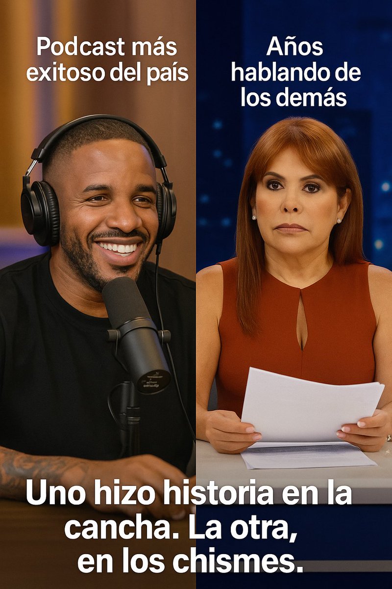 martinagd21's tweet image. ¿Farfán no sabe hablar? Pero tiene el podcast más exitoso, más que la tía Magaly. ¿Ser chusco lo invalida? ¿Y decir chismes sí es talento?

La Foquita hizo historia en la cancha. Otros solo en la farándula.