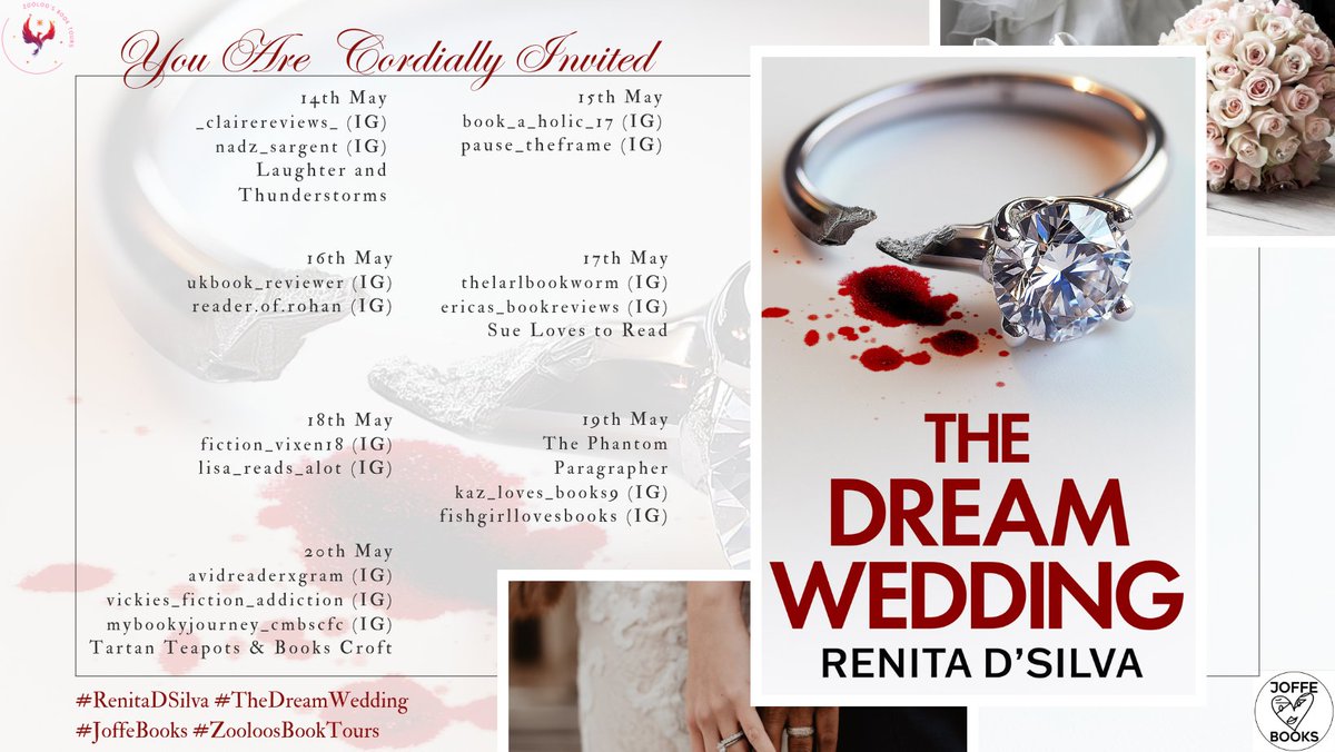 Laughter and Thunderstorms (skbookwormfever) (@skbookwormfever) on Twitter photo My review for #TheDreamWedding by <a href="/RenitaDSilva/">Renita D'Silva</a> is now live.
Many thanks to <a href="/ZooloosBT/">ZooloosBookTours</a> and <a href="/JoffeBooks/">JOFFE BOOKS</a>
laugherandthunderstorms.blogspot.com/2025/05/the-dr…
#bookreview #bookblogger #booktwitter My review for #TheDreamWedding by <a href="/RenitaDSilva/">Renita D'Silva</a> is now live.
Many thanks to <a href="/ZooloosBT/">ZooloosBookTours</a> and <a href="/JoffeBooks/">JOFFE BOOKS</a>
laugherandthunderstorms.blogspot.com/2025/05/the-dr…
#bookreview #bookblogger #booktwitter