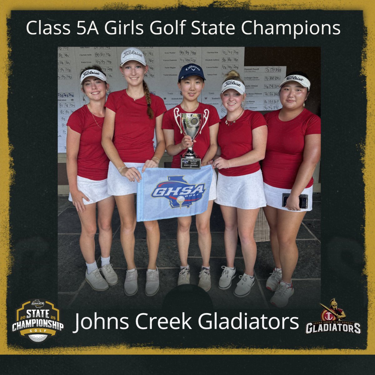 GHSA (@officialghsa) on Twitter photo 2025 Golf State Championship | ⛳️🏆
Congratulations to Class 5A Team Champions
🏌️♂️- <a href="/Creekview_Golf/">Creekview Golf</a> 🏌️♀️- <a href="/jcgladiators/">Johns Creek Athletics</a> 2025 Golf State Championship | ⛳️🏆
Congratulations to Class 5A Team Champions
🏌️♂️- <a href="/Creekview_Golf/">Creekview Golf</a> 🏌️♀️- <a href="/jcgladiators/">Johns Creek Athletics</a>