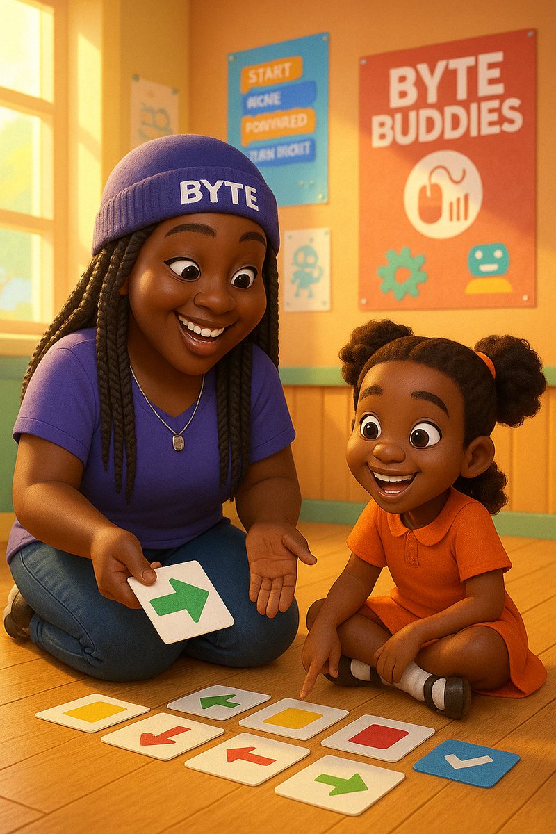 alushaks's tweet image. Her instructor smiled.
“You don’t need a laptop to learn coding,” she said.
And that’s when she discovered the magic of unplugged coding. ✨🧠
#UnpluggedCoding #EveryChildCanCode #TechForGood
@GirlsCoding
