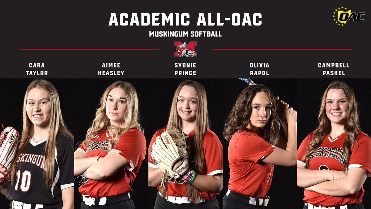 Muskingum Athletics (@fightingmuskies) on Twitter photo The Ohio Athletic Conference has named five Muskingum Softball student-athletes to the Academic All-OAC Honor Roll! #DefendTheM <a href="/brandonhannahs/">Brandon Hannahs</a> <a href="/Orbit907News/">Orbit Media</a> <a href="/WHIZscores/">WHIZ Sports</a> <a href="/AVCSCORES/">AVC Sports</a> <a href="/DresdenBuzz/">dresdenbuzz</a> <a href="/OHAthleticConf/">Ohio Athletic Conference</a> <a href="/MuskingumUnivSB/">Muskingum Softball</a> The Ohio Athletic Conference has named five Muskingum Softball student-athletes to the Academic All-OAC Honor Roll! #DefendTheM <a href="/brandonhannahs/">Brandon Hannahs</a> <a href="/Orbit907News/">Orbit Media</a> <a href="/WHIZscores/">WHIZ Sports</a> <a href="/AVCSCORES/">AVC Sports</a> <a href="/DresdenBuzz/">dresdenbuzz</a> <a href="/OHAthleticConf/">Ohio Athletic Conference</a> <a href="/MuskingumUnivSB/">Muskingum Softball</a>