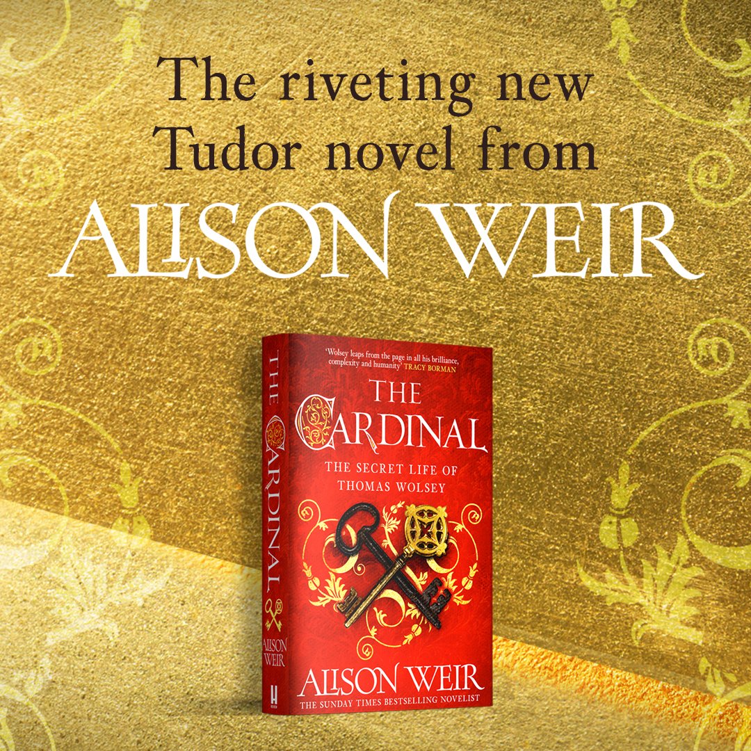 TheSohoAgencyUK's tweet image. Happy Publication Day to Alison Weir! 🗝️🌹
THE CARDINAL begins with young Tom Wolsey, the bright and brilliant son of a Suffolk tradesman, sent to study at Oxford at eleven. It ends with a disgraced cardinal, cast from the King's side and estranged from the woman he loves. 🥀