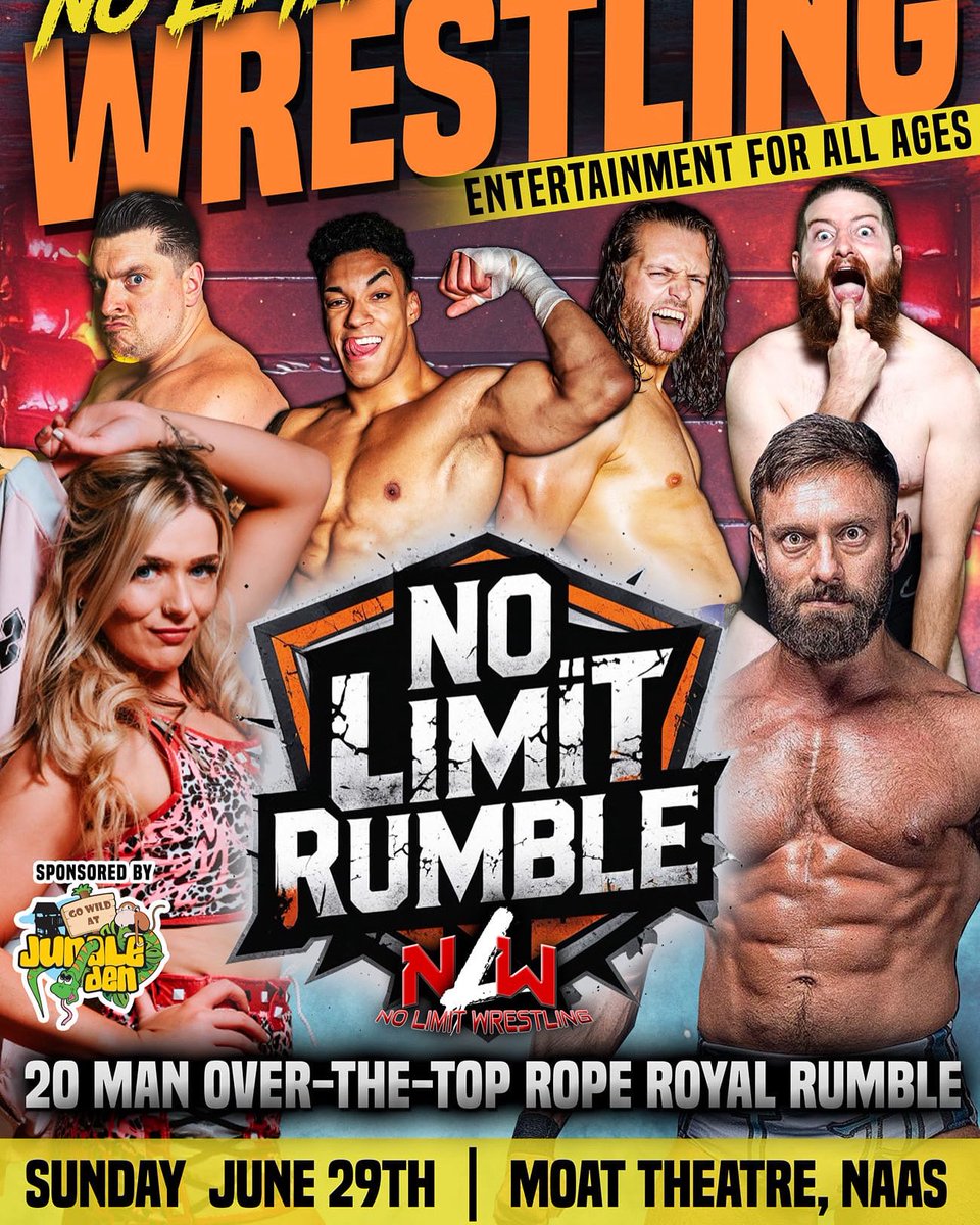 ⭐⭐ LET'S GET READY TO RUMBLE ⭐⭐
- No Limit Rumble 
- Sunday June 29th 
- Moat Theatre Naas 
- Tickets MoatTheatre.com 💪