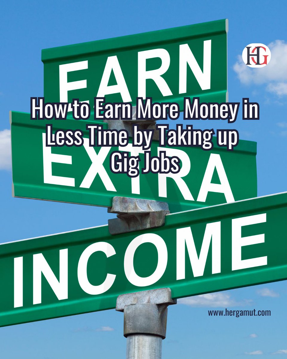 hergamut's tweet image. How to Earn More Money in Less Time by Taking up Gig Jobs
#earnmoney #gigjobs

For More: tinyurl.com/mu3a5nwu