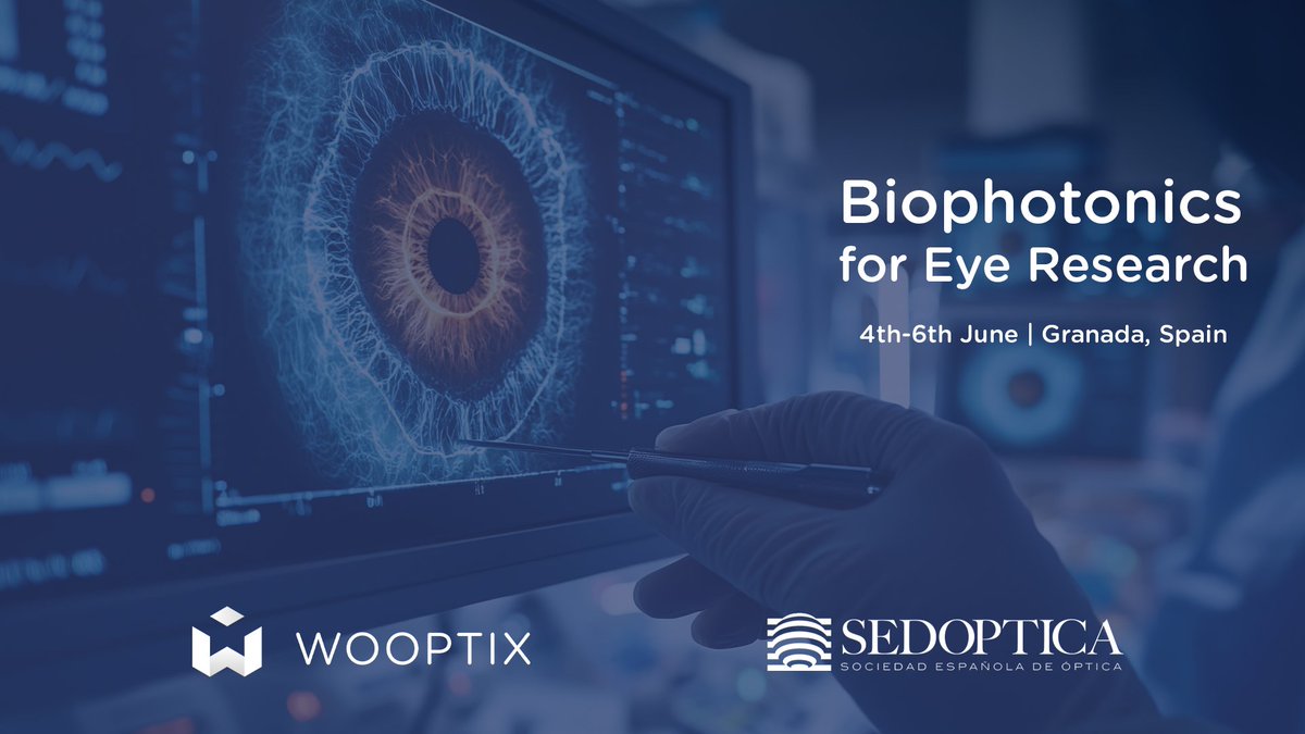 WooptixCorp's tweet image. 📅 From June 4th to 6th, our colleague Vanessa Morcillo, will be at #Sedoptica ’s #BER2025 in #Granada, sharing the latest advancements in imaging technology.
🔬 Don’t miss the opportunity to attend the lectures and discover how this field is evolving to tackle the challenges of…