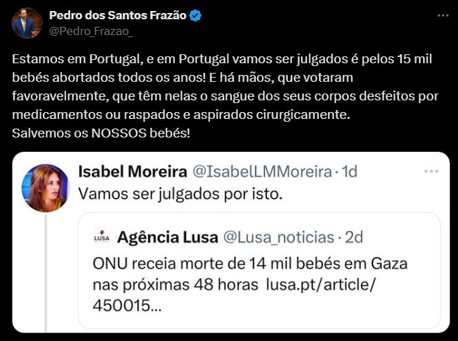 Foi nisto.que 1,3 milhões de Portugueses votaram. Animais a comparar um genocidio com o aborto e a  impor os seus valores á vontade da mulher sobre o seu próprio corpo. Estamos todos de parabéns somos um país do c@@@