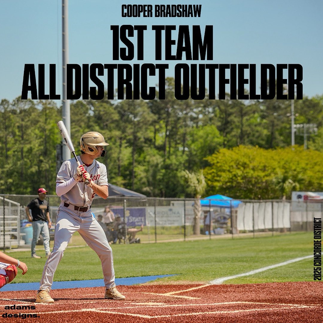 Congrats to Cooper Bradshaw on earning 1st team All- District honors!
