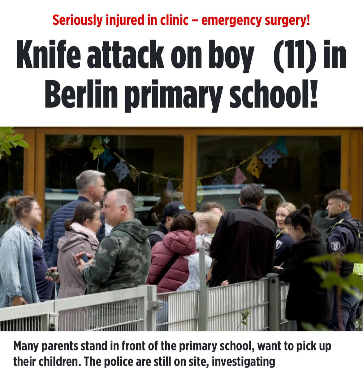 You get what you vote for. 

Every parent has a responsibility to support the AfD, the only party that calls for radical DEPORTATIONS.

Closing the borders is NOT enough.

We spent the last 10 years importing a culture that wants to ERADICATE our people.

WAKE UP, GERMANY! 🇩🇪