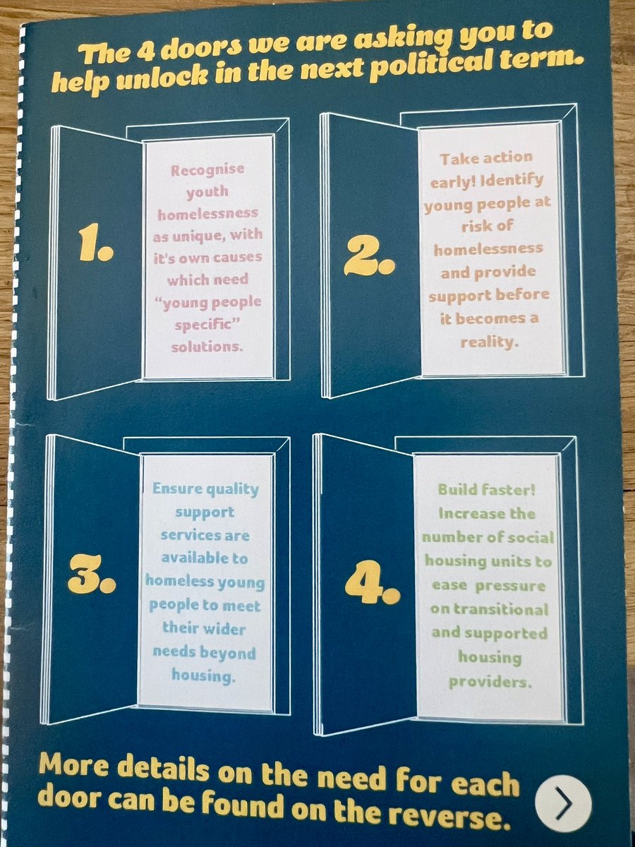 3/ They ask candidates to commit to an Election Pledge to help unlock “4 doors” to further support young people focusing on early intervention, support  services (mental health, job search)and building social housing units. I hope this will receive strong universal  endorsement.