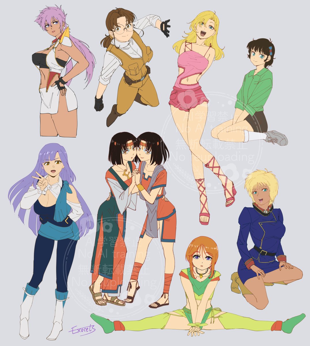 「ZZギャルズ」|えぐぞせのイラスト