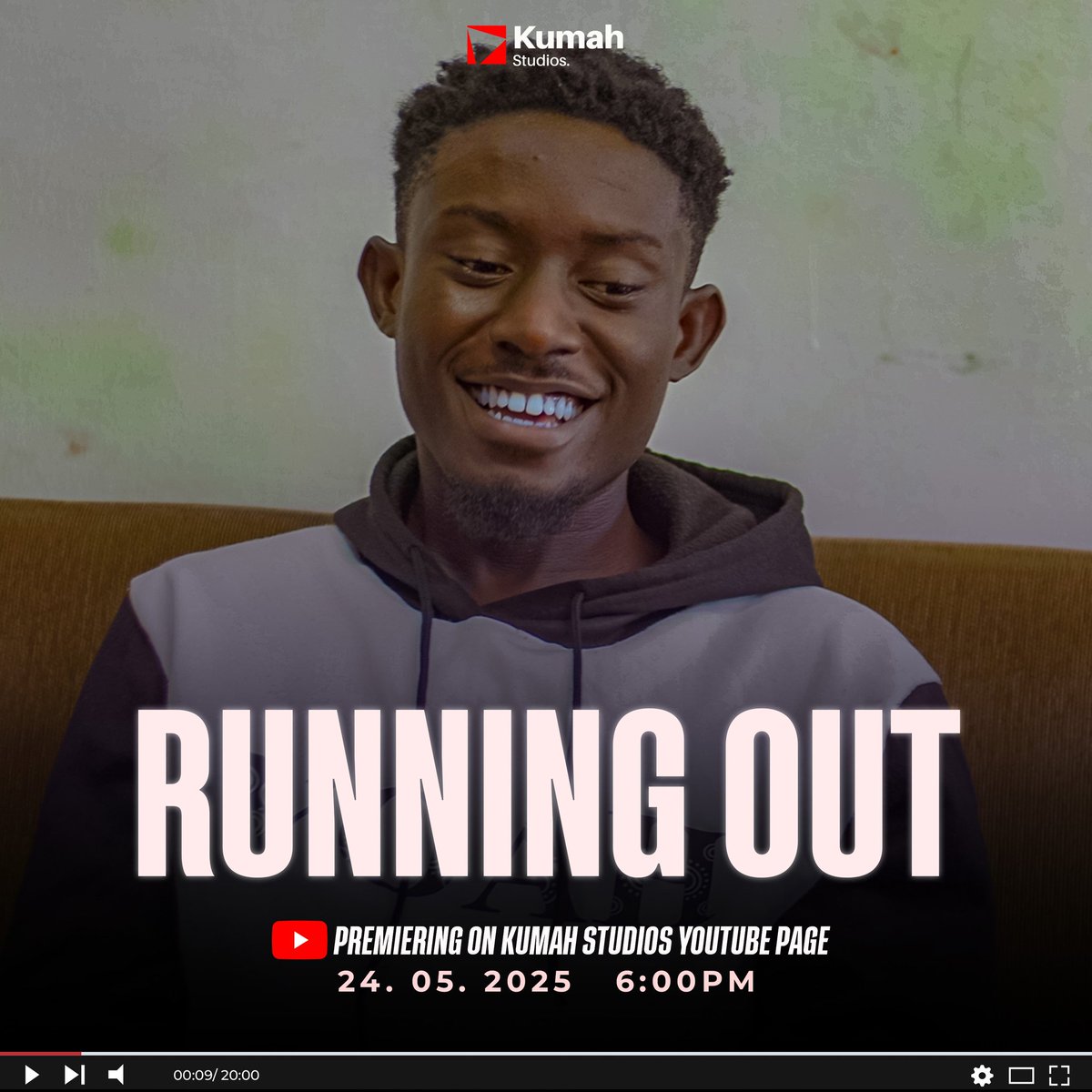kumah_studios's tweet photo. The grand finale is here! 🎬 We're wrapping up our shorts on FRISM, but the real story begins with our upcoming Mental Health themed Short Film "Running Out" 🤯. Join us on May 24th on our YouTube channel as we take you on a poignant journey through our main character's struggles https://t.co/kyo28nmWWp