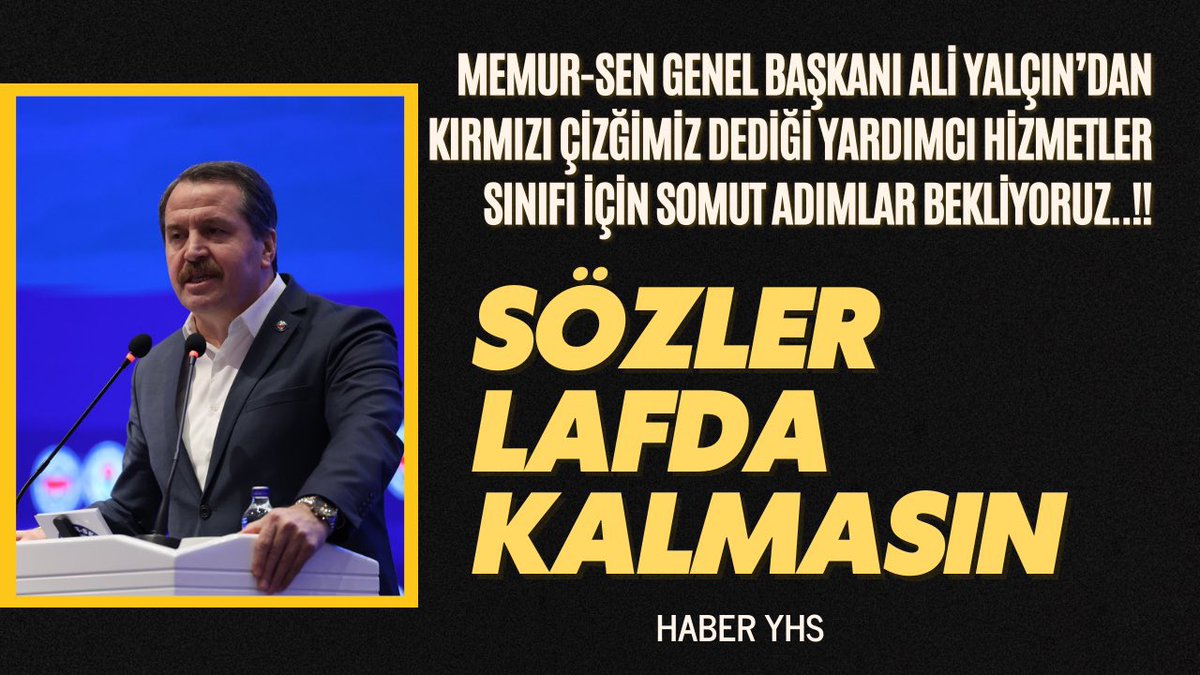 <a href="/_aliyalcin_/">Ali YALÇIN</a> Memur-Sen'in Toplu Sözleşme Çalıştayı'nda yardımcı hizmetler  YOK SAYILDI!
Artık yeter! Hakkımızı istiyoruz!
Bu adaletsizliğe dur deyin!

#SendikaSessizseBizYokuz
 #MemurSenİstifa <a href="/_aliyalcin_/">Ali YALÇIN</a> #YHSUnutulmasın #YardımcıHizmetlerSınıfı