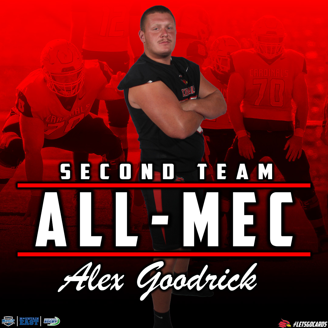 Wheeling U Athletics (@wucardinals) on Twitter photo The offensive line is our next stop on our All-MEC recognition as we honor <a href="/WheelingU_FB/">Wheeling U Football</a>'s Alex Goodrick.
Goodrick was an anchor in the middle of an offensive line that paved the way for an average of 160.1 Rushing Yards per game #GoCards The offensive line is our next stop on our All-MEC recognition as we honor <a href="/WheelingU_FB/">Wheeling U Football</a>'s Alex Goodrick.
Goodrick was an anchor in the middle of an offensive line that paved the way for an average of 160.1 Rushing Yards per game #GoCards