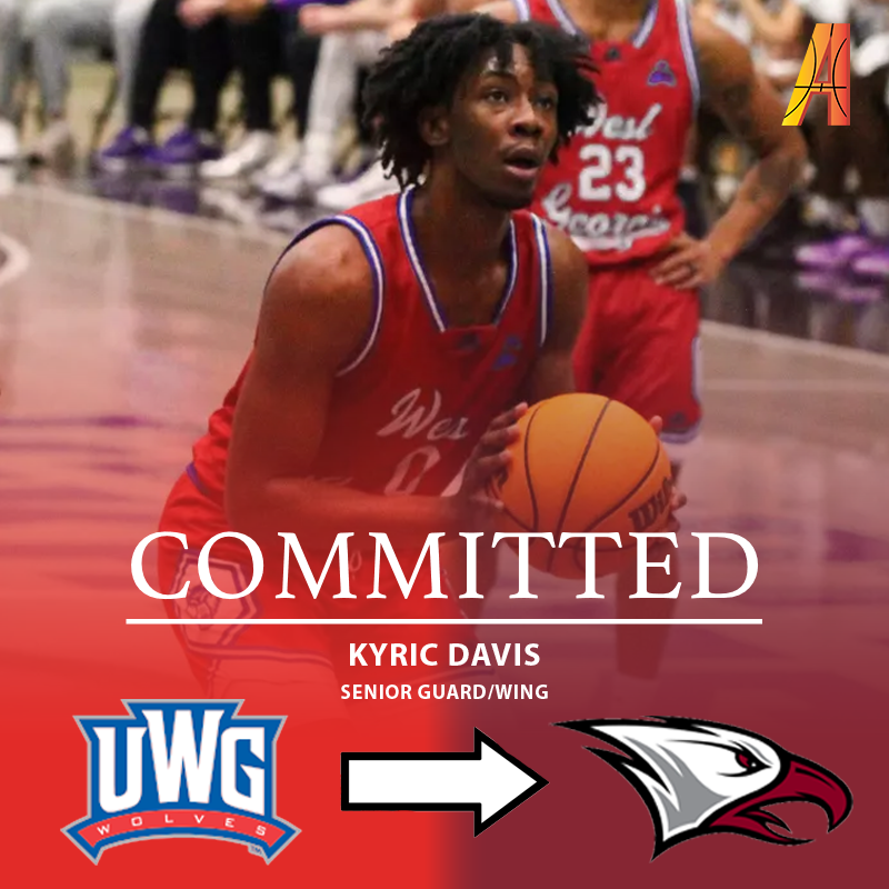 Kyric Davis 6'5" guard/wing transfer from University of West Georgia has committed to North Carolina Central 
* Hometown: Americus, GA
